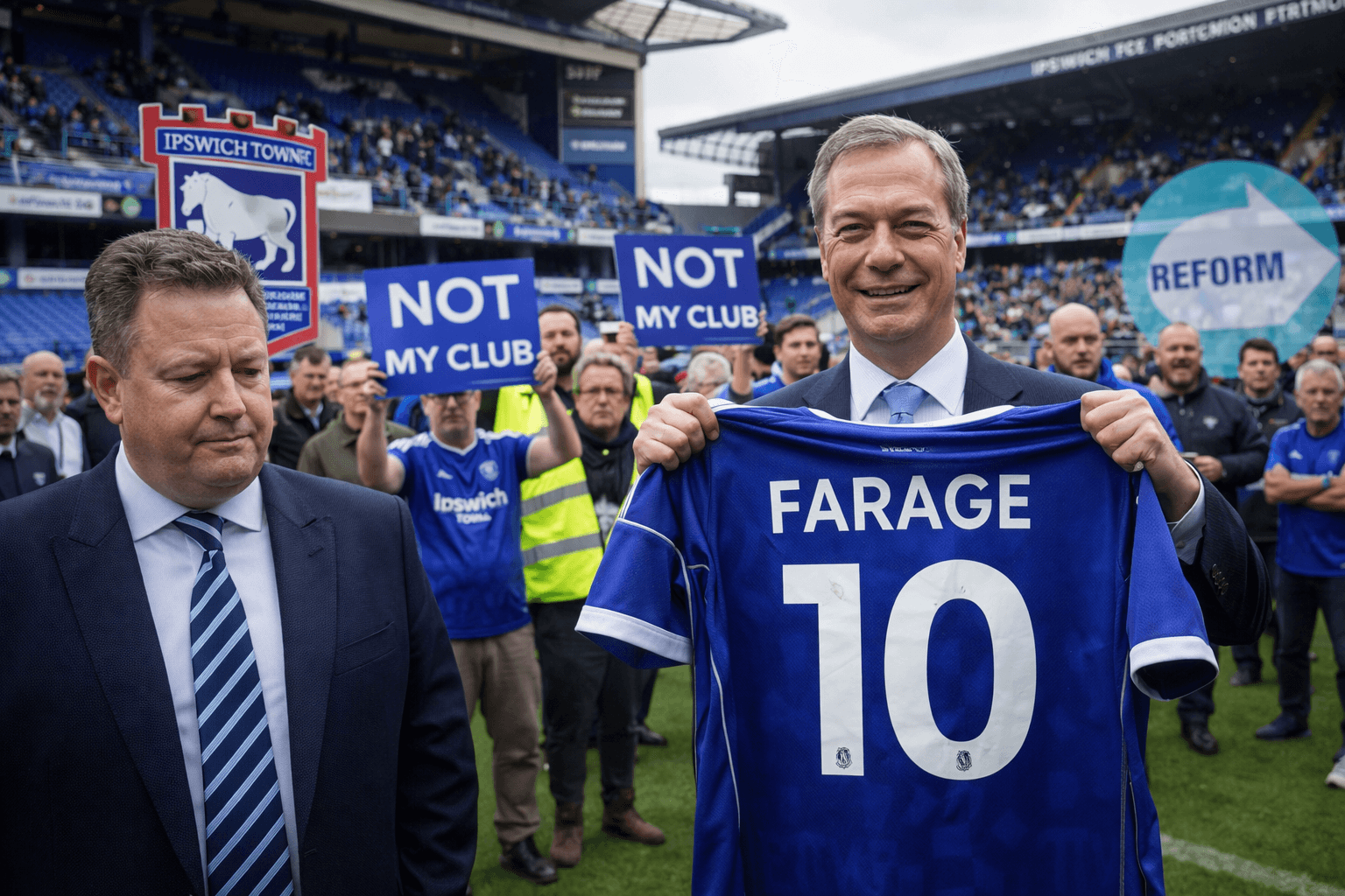 Ipswich, Farage, and the Football Backlash That Shows Why Clubs Cannot Hide Behind Neutrality Foreve