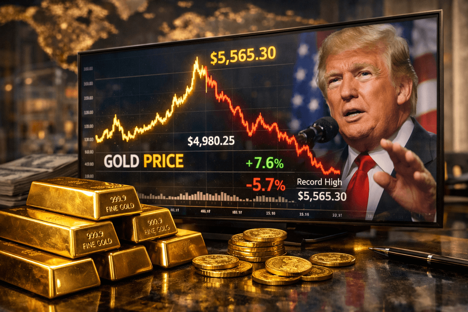 Gold Price Surges, Pulls Back and the Trump Factor