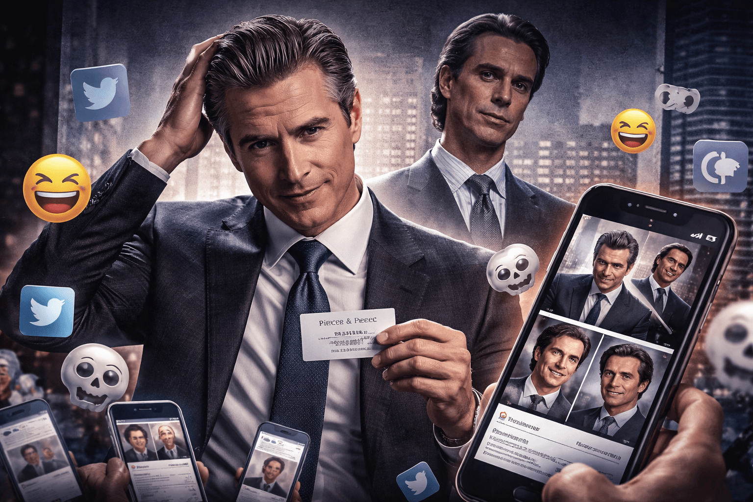 Gavin Newsom’s Patrick Bateman Joke Wasn’t Clever. It Was Revealing.