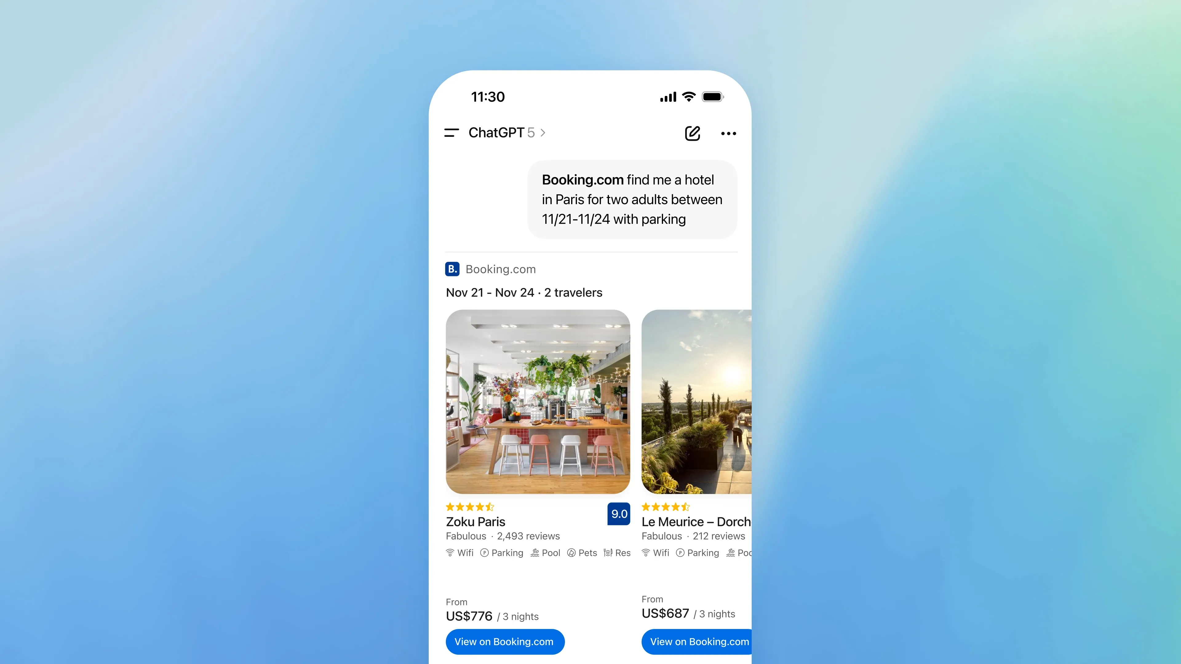 Apps SDK screenshot