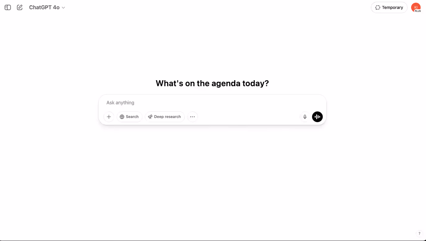 ChatGPT screenshot