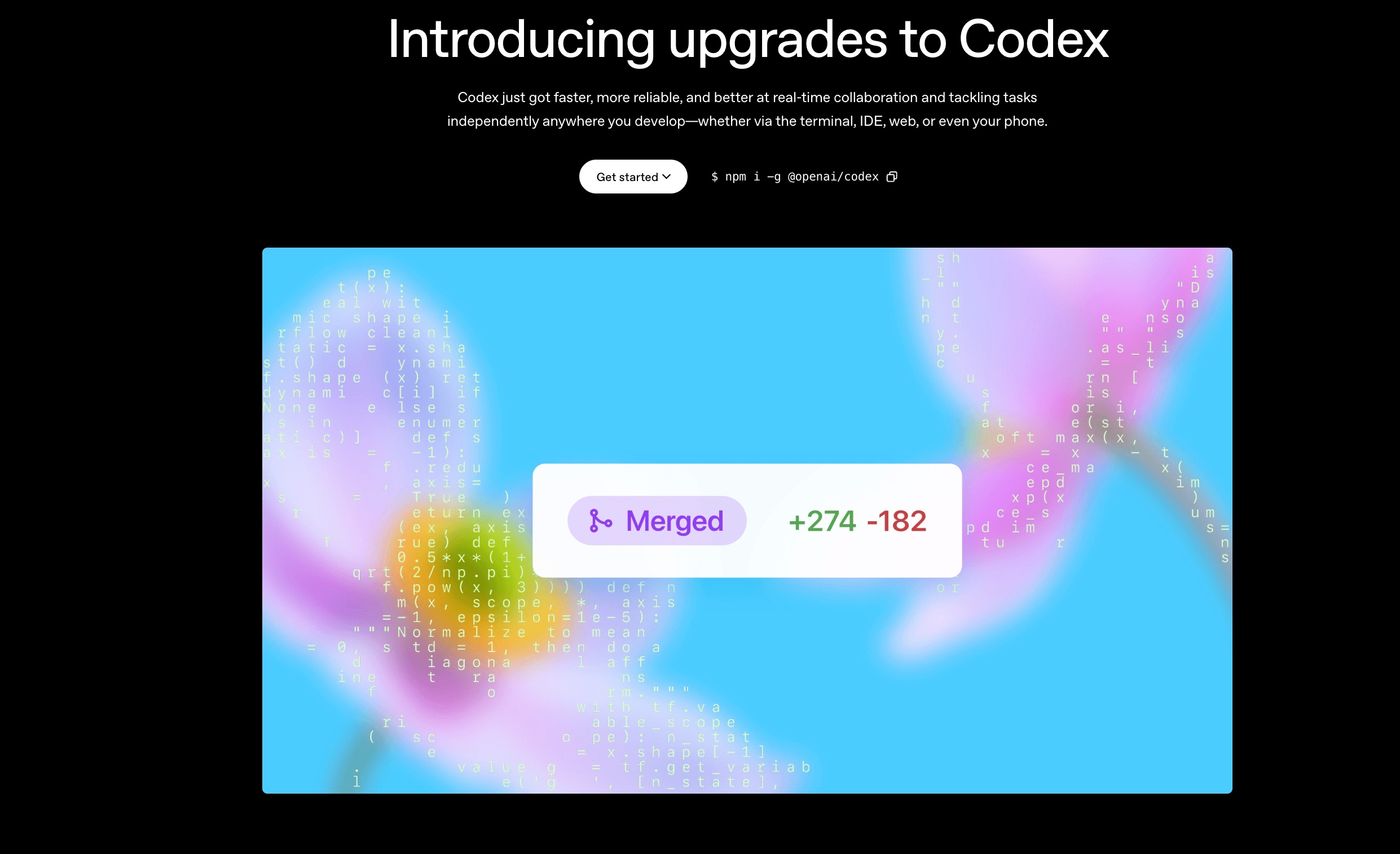 Codex screenshot