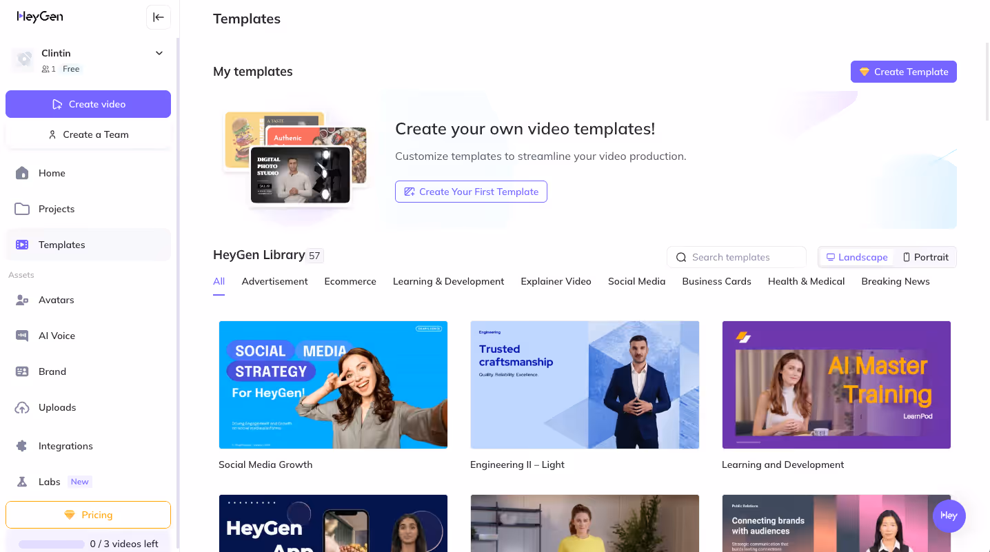 HeyGen screenshot